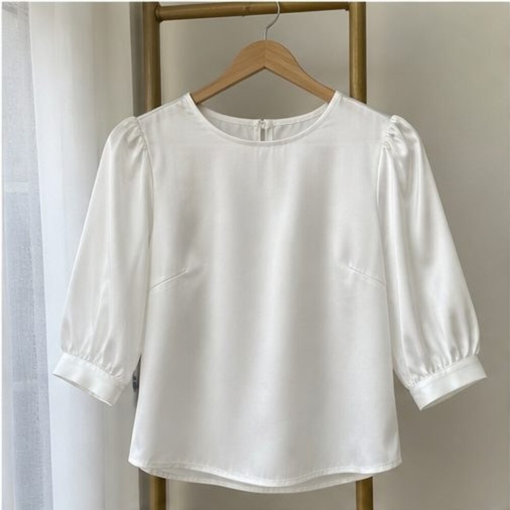 White Ruffle Blouse